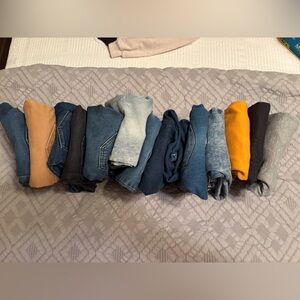 Assorted Denim and Knit Pants Collection